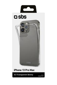 SBS - PUZDRO SKINNY PRE IPHONE 13 PRO MAX, TRANSPARENTNA