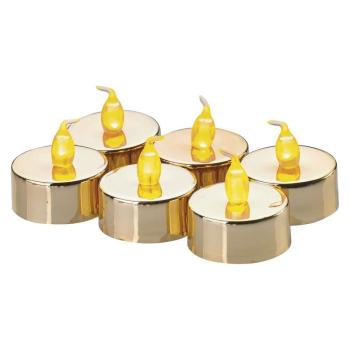 EMOS ZY2151 LED CAJOVE SVIECKY SADA 6KS ZLAT 6X1LED 6XCR2032