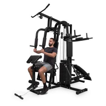KLARFIT ULTIMATE GYM 9000, 7 STANIC, DO 150 KG, QR OCEL, CIERNA, 10033570