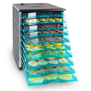 KLARSTEIN FRUIT JERKY 10, CIERNA, 800 W, SUSICKA, DEHYDRATOR, 10 POSCHODI, 10028435