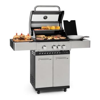 KLARSTEIN VALKYRIE, PLYNOVY GRIL, 3 X 3,2KW + 2,9KW, 54X42 CM GRIL, USLACHTILA OCEL, 10034845