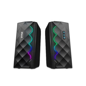 MARVO REPRODUKTORY SG-269, 2.0, 6W, CIERNE, REG. HLASITOSTI, HERNA, 160HZ-20KHZ, RGB, DOTYKOVY vystavený kus