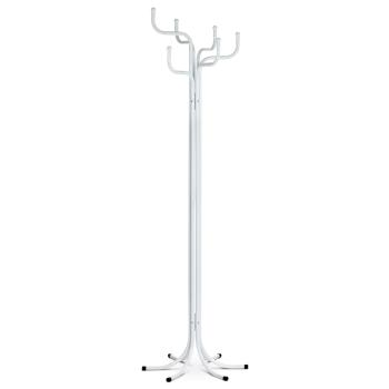 AUTRONIC 83707-06 WT Vešiak stojanový, kovová konštrukcia, biely matný lak, výška 188 cm, nosnosť 12