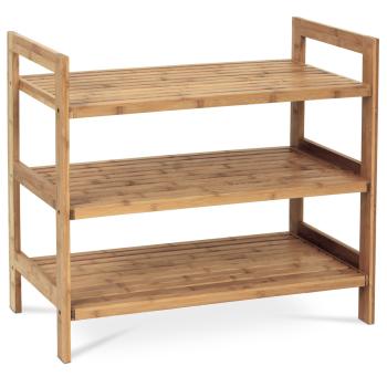 AUTRONIC DR-025 Botník, 3 police, masív bambus, prírodný odtieň