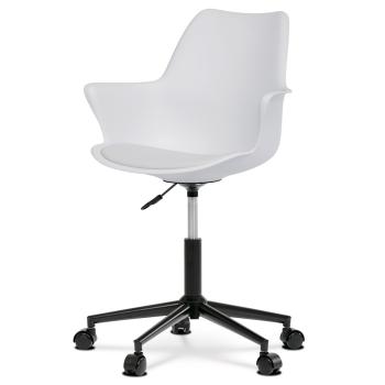 AUTRONIC KA-J772 WT Židle kancelářská, šedá plastová skořepina, plastový kříž