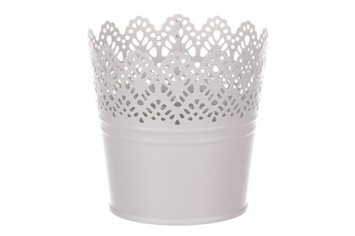 AUTRONIC KK087 GREY Obal kovový, krajkový okraj, šedivá barva.