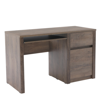 KONDELA PC stolík, dub lefkas tmavý, MONTANA B1