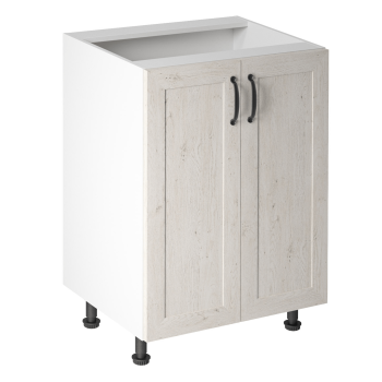 KONDELA Spodná skrinka, biela/sosna nordická, ROYAL D60