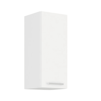 KONDELA Horná skrinka, biela, SPLIT 30 G-72 1F