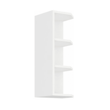 KONDELA Horná rohová skrinka, biela, SPLIT 30 G ZAK-72