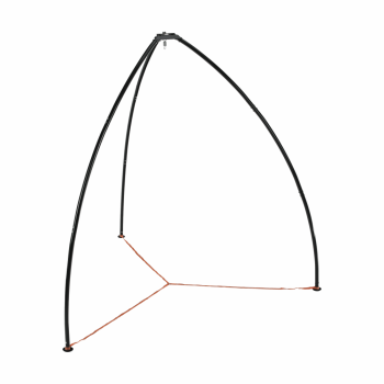 KONDELA HAKI STOJAN NA ZAVESNE KRESLO, CIERNA
