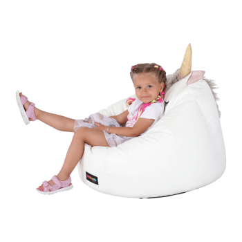 KONDELA INOROG SEDACI VAK JEDNOROZEC, BIELA