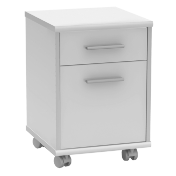 KONDELA JOHAN 2 NEW 07 KANCELARSKY KONTAJNER, BIELA