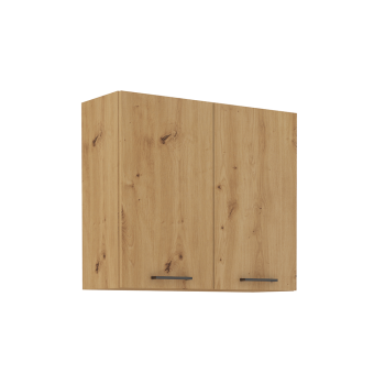 KONDELA Horná skrinka, dub artisan, MONRO 80 G-72 2F
