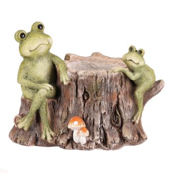 AUTRONIC MN2000 Žáby na pařezu - obal na květiny, magnesium