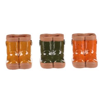 AUTRONIC MT702-S Obal na květiny - holínky, malé, keramika, mix 3 druhů, cena za 1 ks