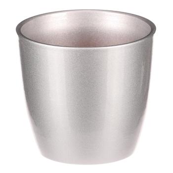 AUTRONIC OBA101 SIL-M Obal na květiny - terakota, pr. 12 cm, barva stříbrná