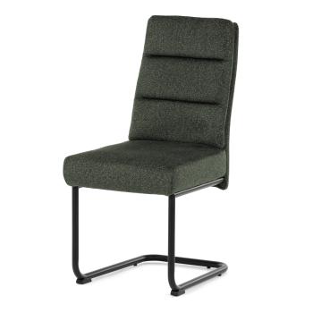 AUTRONIC DCL-P3107 GRN2 Židle jídelní, taštičkové pružiny v sedáku, madlo na opěráku, zelená látka,