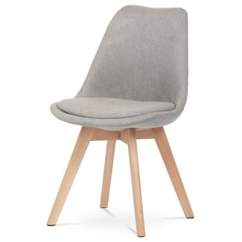 AUTRONIC CT-751 LAN2 Židle jídelní, lanýžová látka, nohy bukové dřevo