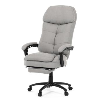 AUTRONIC KA-F1251 SIL2 Kancelářské křeslo, světle šedá látka, synchronní mechanismus, podnožka