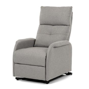 AUTRONIC TV-5482 CRM2 Křeslo polohovací, eletrické, krémová látka.