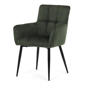 AUTRONIC DCH-P3146 GRN2 Židle jídelní, zelená látka, černý kov