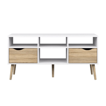 KONDELA TV stolík, dub sonoma/biela, OSLO 75391