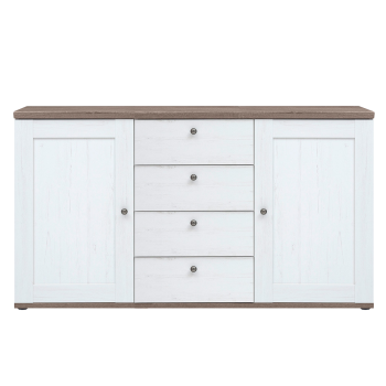 KONDELA Komoda, borovica canyon/dub sonoma trufel, TEINA KOM2D4S