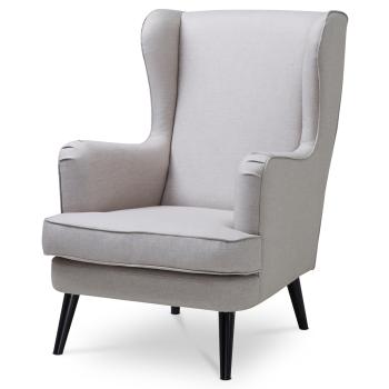 AUTRONIC AK-A1318 CRM2 Křeslo, krémová látka, nohy buk