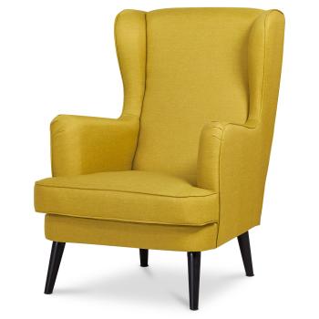 AUTRONIC AK-A1318 YEL2 Křeslo, žlutá látka, nohy buk