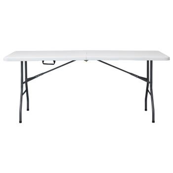 AUTRONIC AZ-K1002 WT Stůl campingový bílý 180x70, skládací, s madlem pro snadné přenášení