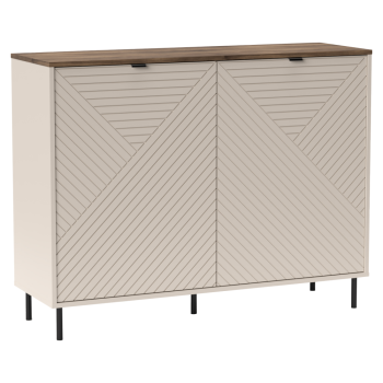 KONDELA Komoda, kašmír/dub castello, EYCO 2D