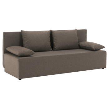 KONDELA Rozkladacia pohovka, hnedá, EUGI