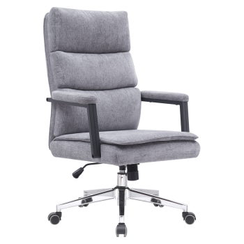 KONDELA Kancelárske kreslo, sivá/chróm, ZAVIER