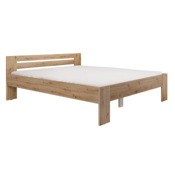 KONDELA Posteľ, 180x200, dub artisan, BASIS