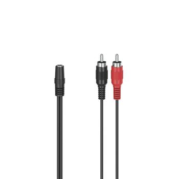 HAMA 205186 AUDIO REDUKCIA JACK ZASUVKA NA 2 CINCH VIDLICE, 10 CM