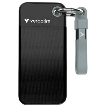 VERBATIM EXTERNY SSD 1 TB POCKET USB3.2 GEN 2, CIERNA/SIVA 32190