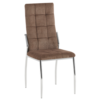 KONDELA Stolička, tmavohnedá látka/kov, ADORA 2 NEW