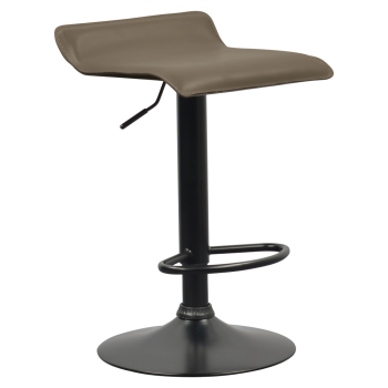 KONDELA Barová stolička, sivohnedá Taupe ekokoža, BAILI