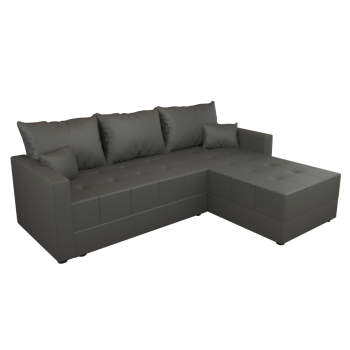 KONDELA Univerzálna sedacia súprava, sivá, DUAN ROH