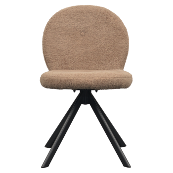 KONDELA Jedálenská stolička, svetlohnedá/čierna, RODIA