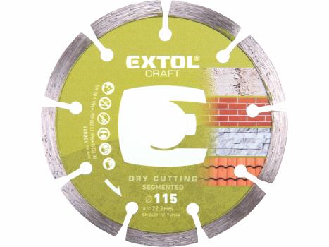 Kotúč rezný diamantový segmentový, 115mm