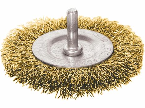 Kartáč okružný so stopkou vlnitý, Ø63mm, stopka Ø6mm