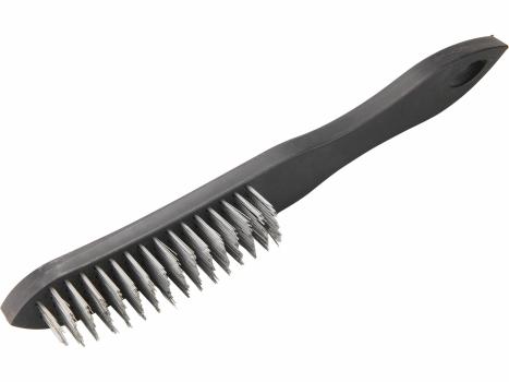 Kefa ručná oceľová, 5-radová, 290mm, plastová rukoväť