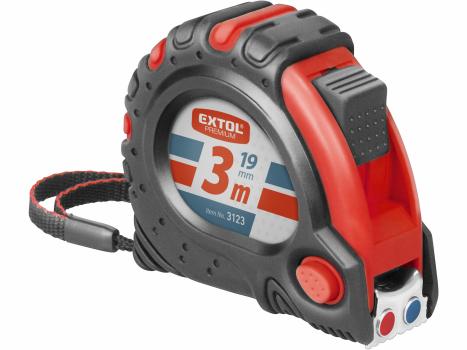 Meter zvinovací, 3m, šírka pásu 19mm