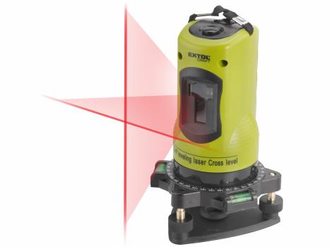Laser líniový, krížový samonivelačný, červený, 1H-1V