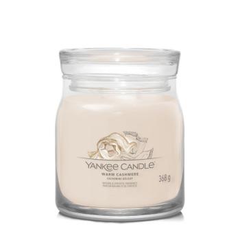 YANKEE CANDLE 1701390E WARM CASHMERE STREDNA SVIECKA SIGNATURE 368G