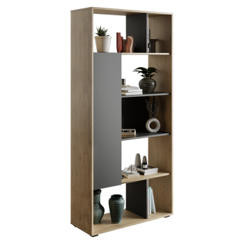 KONDELA Regál, dub cremona/antracit, BRADO BRD01