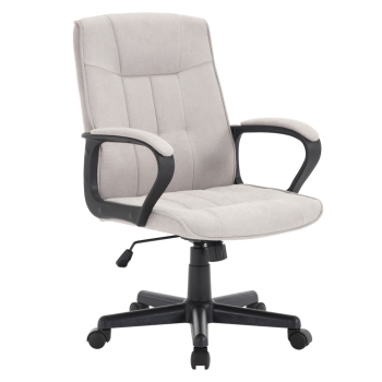 KONDELA Kancelárske kreslo, svetlosivá/čierna, LANDIS