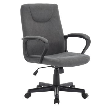 KONDELA Kancelárske kreslo, tmavosivá/čierna, REVIN